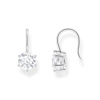 Thumbnail for Thomas Sabo Ohrhänger mit großem, weißem Zirkonia 925 Sterlingsilber H2287-051-14 im Sale