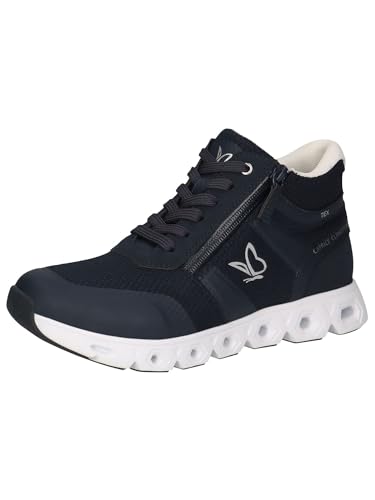 CAPRICE Damen Sneaker hoch Vegan Wasserabweisend, Blau (Ocean Comb), 39 EU im Sale