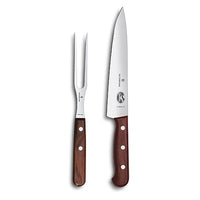 Thumbnail for Victorinox, Wood, professional carving set, 2-piece, carving knife and fork, stainless steel, elegant wooden handle, brown on sale