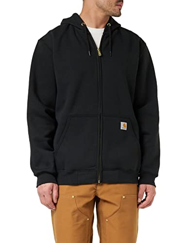 Carhartt, Herren, Weites, mittelschweres Sweatshirt mit durchgehendem Reißverschluss, Schwarz, im Sale