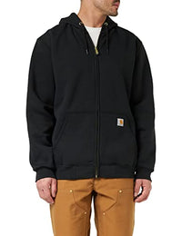 Thumbnail for Carhartt, Herren, Weites, mittelschweres Sweatshirt mit durchgehendem Reißverschluss, Schwarz, im Sale