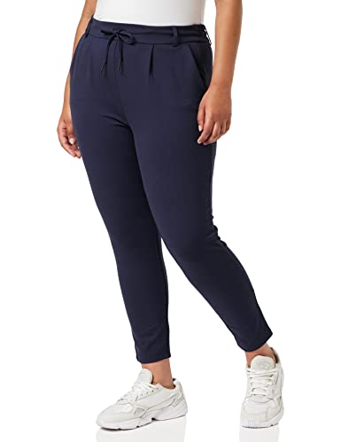 ONLY Women's Elegant Fabric Trousers Poptrash Paperback Stretch Pants Business Trousers ONLPOPTRASH NEW, Colors: Blue-2, on Sale