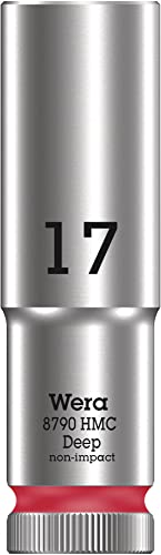 Thumbnail for Wera 05004557001 8790 HMC Deep socket 1/2, red, 17.0 mm on sale