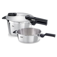 Thumbnail for Fissler Vitaquick Premium / Schnellkochtopf-Set, 2-teilig Ø 22 cm (1 Schnellkochtopf 4,5 L, 1 Schnellbratpfanne 2,5 L) – Induktion, Silber im Sale