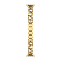 Thumbnail for Michael Kors Damenarmband kompatibel mit Apple Watch, 38/40/41 und 42/44/45/49 goldfarbenes Edelstahlarmband, MKS8059E im Sale