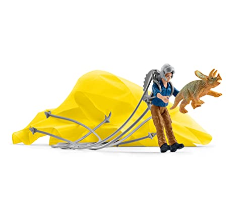 schleich 41471 Dino Fallschirmrettung, für Kinder ab 5-12 Jahren, DINOSAURS - Spielset im Sale