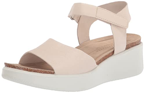 Ecco Damen FLOWT Wedge Cork Sandal, Limestone, EU im Sale