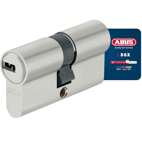 ABUS profile cylinder D6XNP 30/30 with 5 keys and code card - door lock for security at front and apartment doors - double cylinder with emergency and danger function on sale