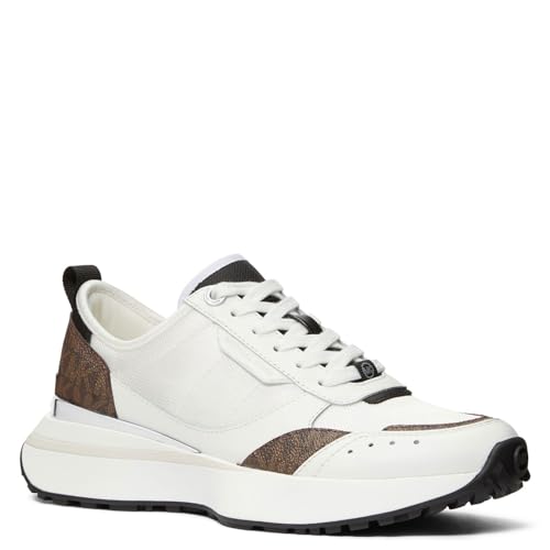 MICHAEL KORS Damen Flynn Trainer Sneaker, Brown Multi, 41 EU im Sale