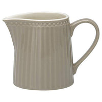 Thumbnail for Porcelain milk jug, Alice Warm Grey by GREENGATE