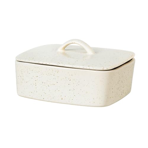 Broste Copenhagen Butterdose aus Steingut in der Farbe Nordic Vanilla, Maße: 15cm x 12cm x 5,5cm, 14533440 im Sale