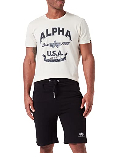 Alpha Industries Herren Basic Short SL Bermuda, Black, im Sale