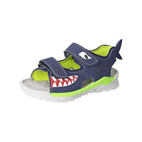 Thumbnail for RICOSTA Boys' Sandals Shark, Children's Shoes, WMS: Medium, Washable, Outdoor Sandals, Low Shoes, Velcro Fastener, Nautic/Ocean (170), 29 EU on Sale