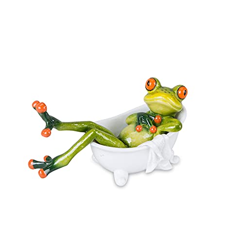 formano Dekoration Frosch in der Badewanne, hellgrün, 14 cm im Sale