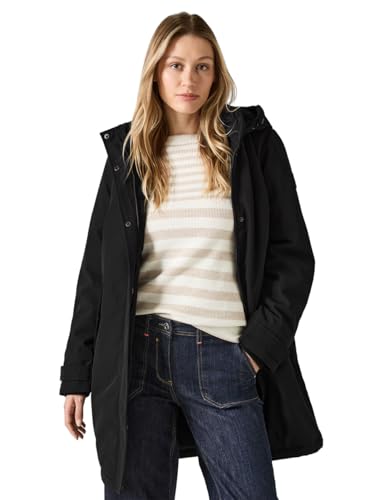 CECIL Damen B101037 Parka mit Abnehmbarer Kapuze, golden Khaki, im Sale