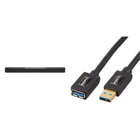 Thumbnail for Sennheiser AMBEO Soundbar Plus für TV und Musik - EU-Stecker & Amazon Basics USB Type A 3.0-Verlängerungskabel (A-Stecker auf A-Buchse) 1 m (2 Stück), Schwarz im Sale