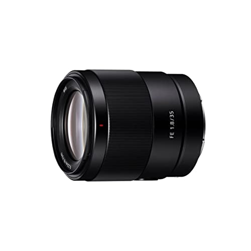 Sony SEL-35F18F Weitwinkel-Objektiv (Festbrennweite, 35 mm, F1.8, Vollformat, geeignet für A7, ZV-E10, A6000- und Nex-Serien, E-Mount) schwarz im Sale