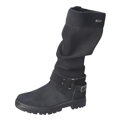 RICOSTA Mädchen Winterstiefel Riana, Kinder Stiefel, Weite: Mittel, lose Einlage, RicostaTEX, uebergangsstiefel, schwarz (090), 41 EU im Sale