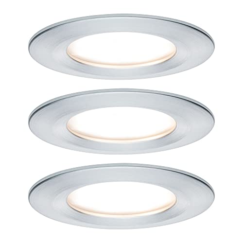 Paulmann 939.01 Einbauleuchte LED Coin Slim IP44 rund 6,8W Alu 3er-Set dimmbar IP44 im Sale