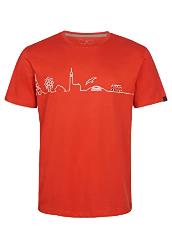 ELKLINE Herren T-Shirt In 81 Tagen 1041202, Farbe:Mandarin, im Sale