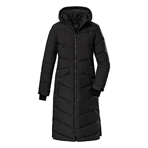 Killtec Damen Kow 62 Wmn Qltd Ct Wintermantel Mantel in Daunenoptik mit Kapuze, dunkeloliv, EU im Sale