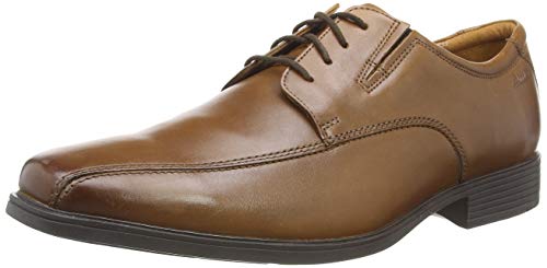Clarks Herren Tilden Walk Oxford, Dark Tan Lea, 43 im Sale
