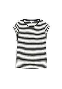 Thumbnail for ARMEDANGELS Damen T-Shirt Loose Fit aus Tencel™ Lyocell Mix JILAANA Stripes Loose Fit Night Sky-Oatmilk im Sale