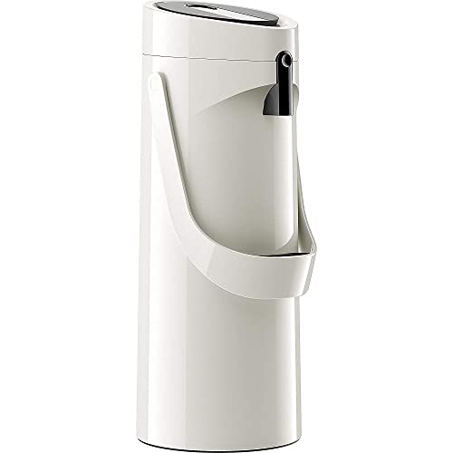 Emsa GmbH 515707 Ponza ISO Thermosflasche 1, 9 l, Edelstahl, 17 x 16,5 x 39 cm, Edelstahl, weiß im Sale
