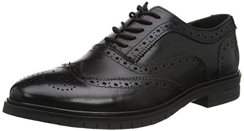 Hush Puppies Herren Santiago Oxford, Schwarz, 45 EU im Sale