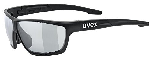 uvex sportstyle 706 V - Sportbrille für Damen und Herren - selbsttönend - beschlagfrei - black matt/smoke - one size im Sale