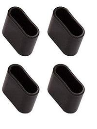 Thumbnail for MWH foot cap 40x14 mm 4 pieces in a set oval for Thermosint coated stacking chair Savoy Black on sale