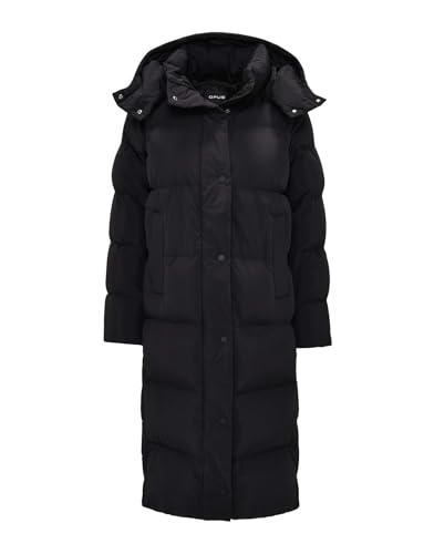 OPUS Damen Mantel | Langer Steppmantel HALLINE Regular mit recycelter Fake-Daunen-Füllung Black, 34 im Sale