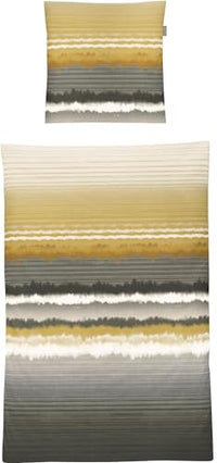 Thumbnail for Irisette bed linen Mako satin grey-curry on sale