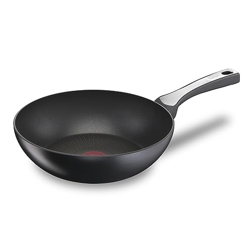 Tefal Unlimited On Wok Pan 28 cm | G25919 | Scratch-resistant Titanium 6X non-stick coating | THERMO-SIGNAL™ | healthy cooking | safe non-stick coating | environmentally friendly | suitable for induction cookers on sale