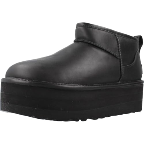 UGG Classic Ultra Mini Platform 1141510-BLLE, Damen, Winterschuhe, Black Leather, 37 EU im Sale