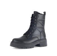 Thumbnail for Gabor Damen Combat Boots, Frauen Stiefeletten,Best Fitting,Warmfutter,uebergangsschuhe,uebergangsstiefel,schnürstiefel,schwarz,40 im Sale