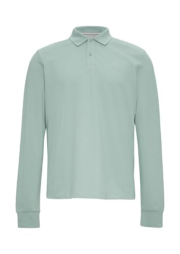 s.Oliver Herren 2153544 Poloshirt Langarm, Grün 7211, im Sale