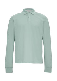 Thumbnail for s.Oliver Herren 2153544 Poloshirt Langarm, Grün 7211, im Sale