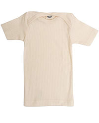 Thumbnail for Cosilana, Shirt/Undershirt short sleeve, 45% organic cotton, 35% organic wool, 20% silk (74/80, natural) on sale