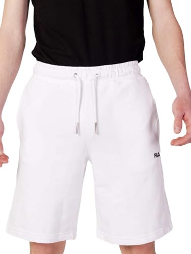 FILA Men's BLEHEN Sweat Shorts, Bright White, on sale