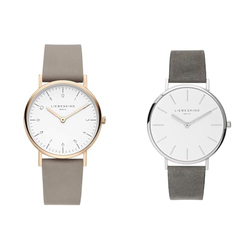 Liebeskind Women's Analogue Quartz Leather Watch LT-0167-LQ &amp; Women's Analogue Quartz Leather Watch LT-0158-LQ on Sale
