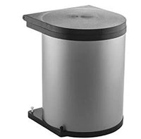 Thumbnail for Wesco trash can, plastic, silver, 11 L