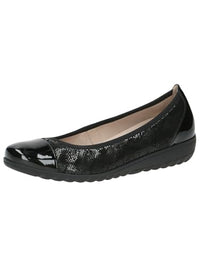 Thumbnail for CAPRICE Damen Ballerinas aus Leder mit Keilabsatz, Schwarz (Black Comb), EU im Sale
