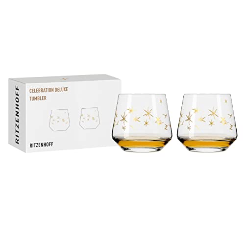 RITZENHOFF 6141015 Tumbler 400 ml - Serie Celebration Deluxe Set Nr. 3, 2 Stück mit Echt-Gold - Made in Germany im Sale