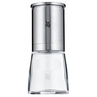 Thumbnail for WMF De Luxe salt and pepper mill 14 cm, empty, salt mill, pepper mill with ceramic grinder, Cromargan stainless steel, glass container, mill for salt, pepper, chili peppers on sale