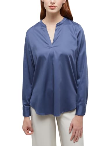 ETERNA Damen Satin Shirt Loose FIT 1/1 Indigo 44_D_1/1 im Sale