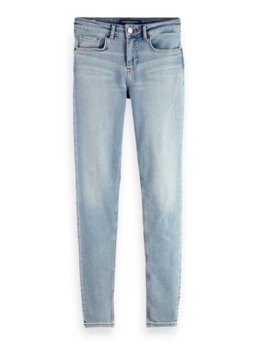 Scotch &amp; Soda Women's Core Bohemienne Mid Rise Skinny Blue Draft Jeans, Blue Draft, 26W / 30L EU on sale