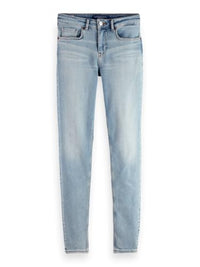 Thumbnail for Scotch & Soda Women's Core Bohemienne Mid Rise Skinny Blue Draft Jeans, Blue Draft, 26W / 30L EU on sale