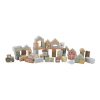 Thumbnail for Little Dutch 7145 FSC Holz Bauklötze 50 Stück in Box grün - Little Farm im Sale