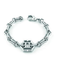 Thumbnail for Philipp Plein Herren Armkette Edelstahl Silber PLEIN ICON CHAIN PJ9EA02BU im Sale